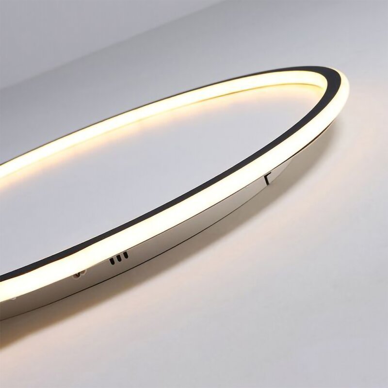 Modern LED Flush Mount Ceiling Light Fixture with Dimmable Feature - Versatile Design for Living Room and Bedroom 3