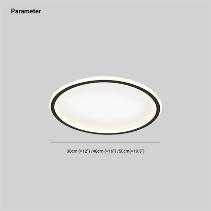 Modern LED Flush Mount Ceiling Light Fixture with Dimmable Feature - Versatile Design for Living Room and Bedroom 7