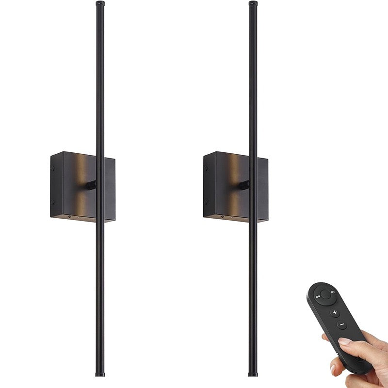 Modern Minimalist | Battery Operated Wall Sconce with LED Illumination | Versatile Indoor Wall Lights for Effortless Ambiance 1