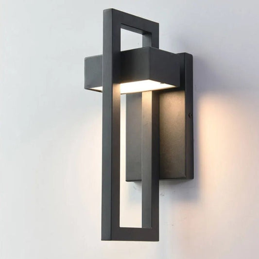 Modern Outdoor Wall Light | Black Up and Down Lights with Waterproof Design | Stylish Garden Lighting for Patios 0