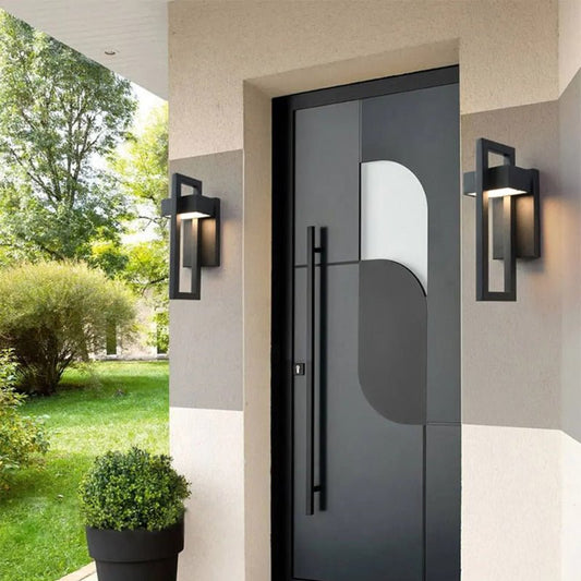 Modern Outdoor Wall Light | Black Up and Down Lights with Waterproof Design | Stylish Garden Lighting for Patios 1