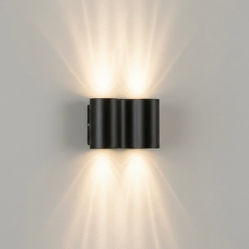 Modern Outdoor Wall Lights | Waterproof Sconce with Dual Lighting | Elegant Design for Patios and Entryways