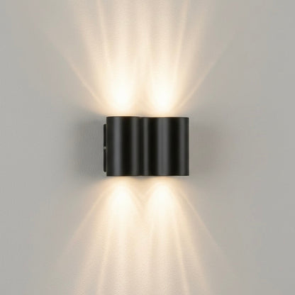 Modern Outdoor Wall Lights | Waterproof Sconce with Dual Lighting | Elegant Design for Patios and Entryways