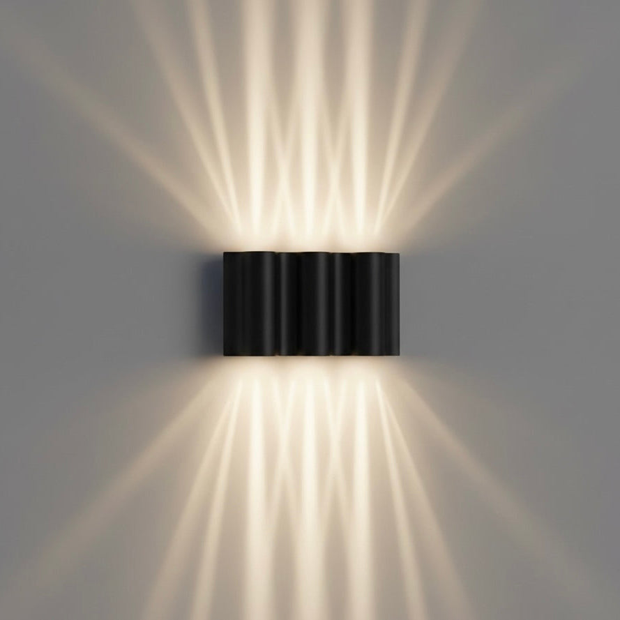 Modern Outdoor Wall Lights | Waterproof Sconce with Dual Lighting | Elegant Design for Patios and Entryways