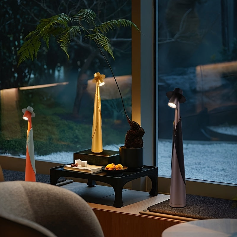 Modern Rechargeable LED Hat Lamp | Creative Touch Desk Light 3