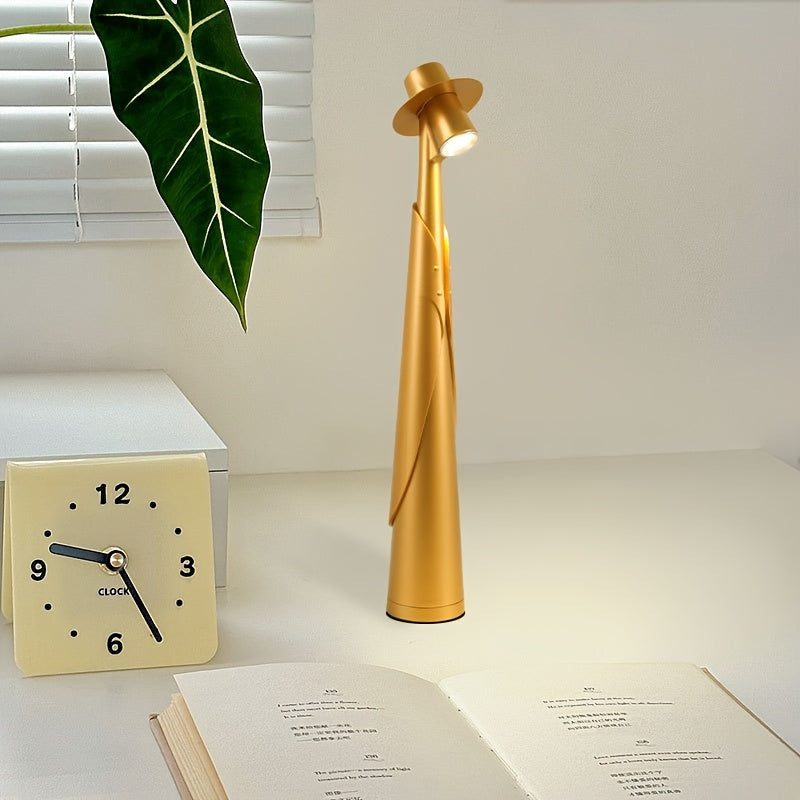 Modern Rechargeable LED Hat Lamp | Creative Touch Desk Light 8
