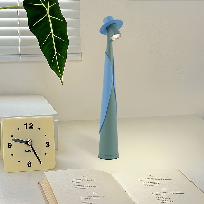 Modern Rechargeable LED Hat Lamp | Creative Touch Desk Light 9
