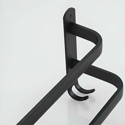 Modern Towel Rack | Wall-Mounted Aluminium Towel Holder with Flexible Capacity | Space-Saving Design for Organized Bathrooms 5