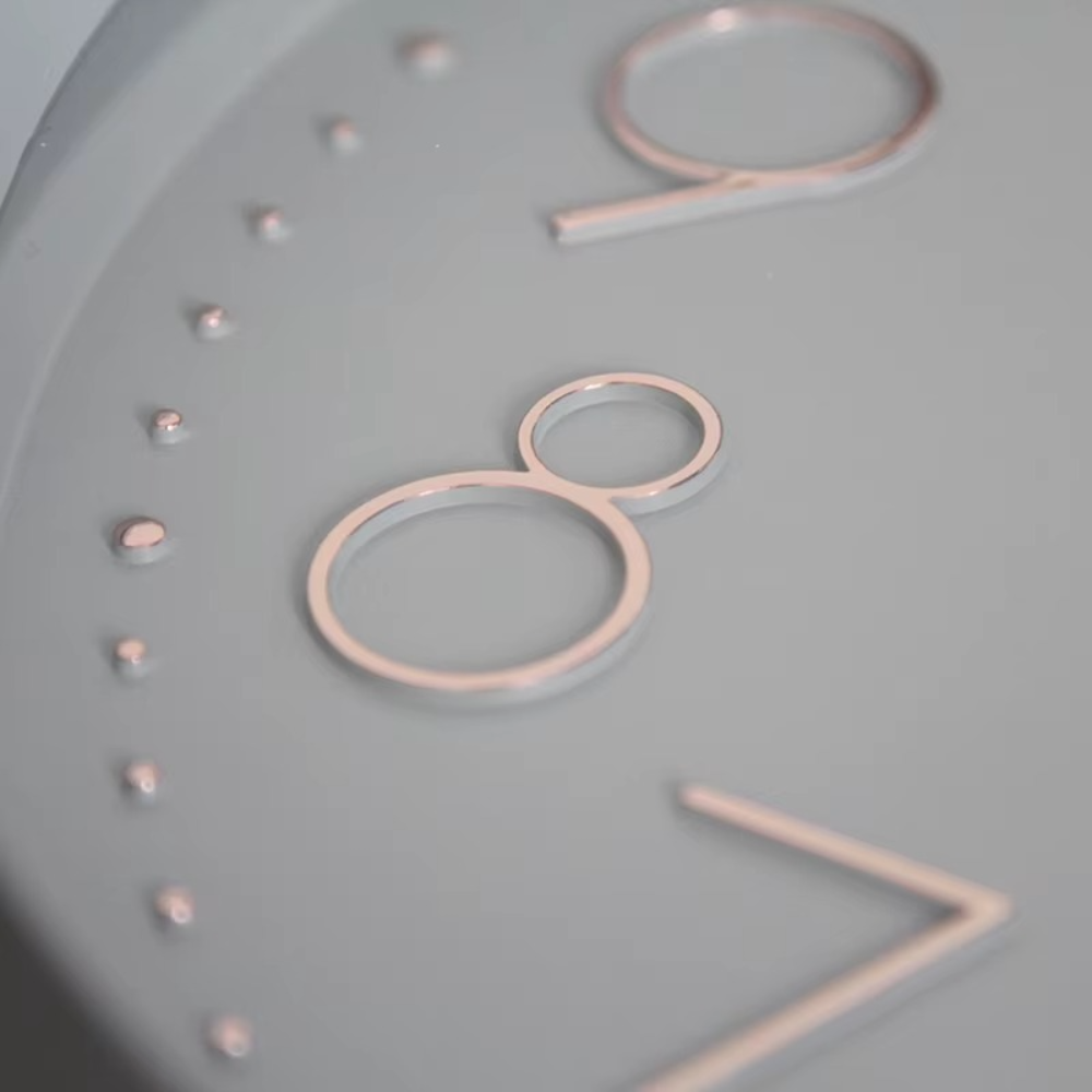 Modern Wall Clock Silent Movement Minimalist Design 4