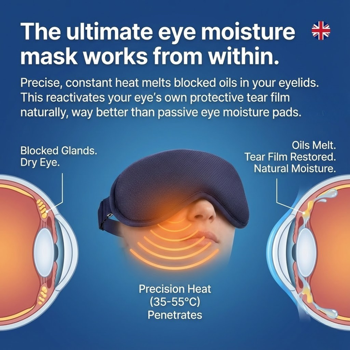 Moisturizing Eye Mask for Sleeping: Electric Eye Moisture Mask &amp; Goggles Alternative. Top Rated Eye Moisture Pads for Dry Eyes &amp; Overnight Hydration. 2