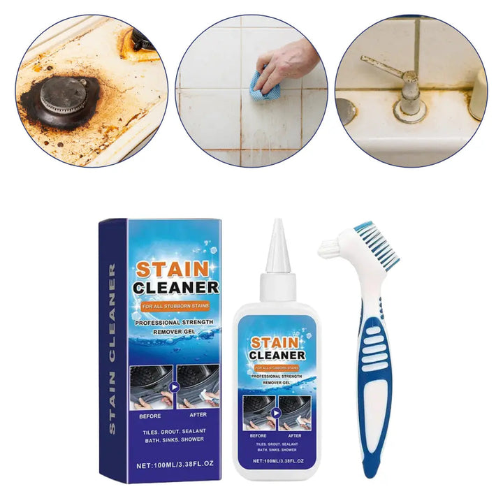Mold Remover Gel with Brush | Professional Stain &amp; Grout Cleaner