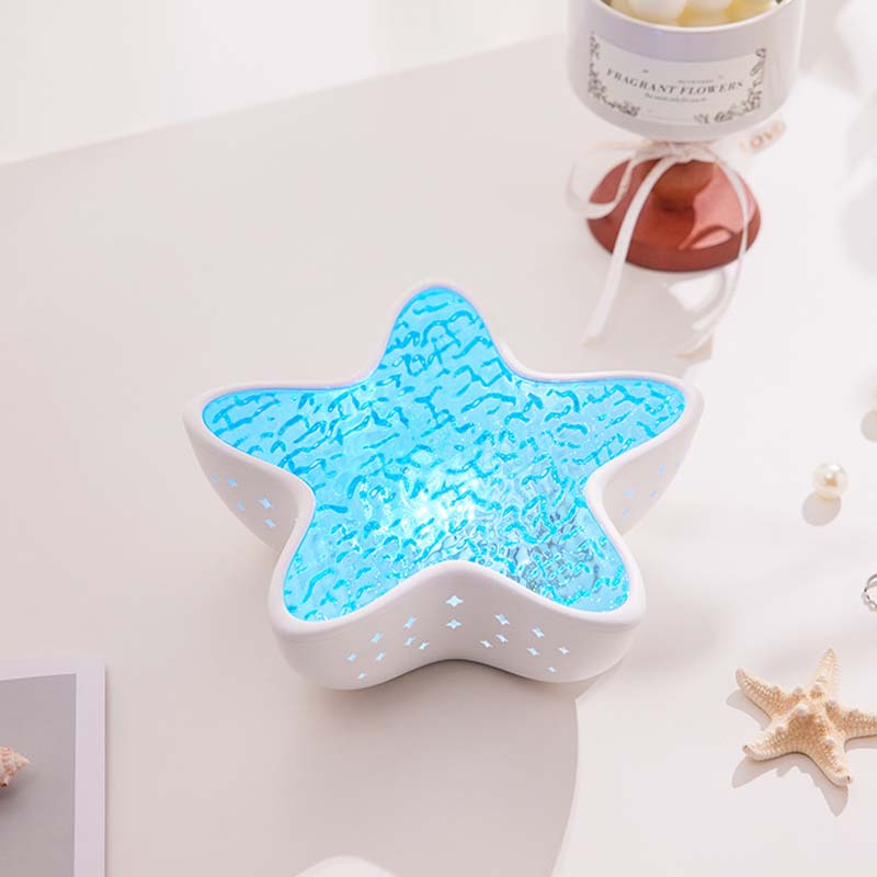 Mood Projector with Ocean Wave Light Effect | Starfish LED Design