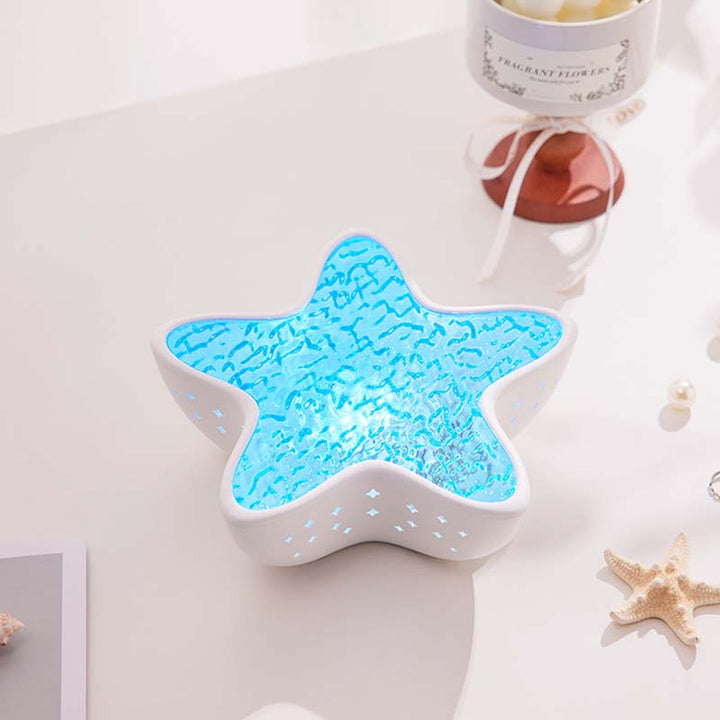Mood Projector with Ocean Wave Light Effect | Starfish LED Design