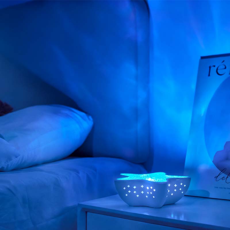 Mood Projector with Ocean Wave Light Effect | Starfish LED Design