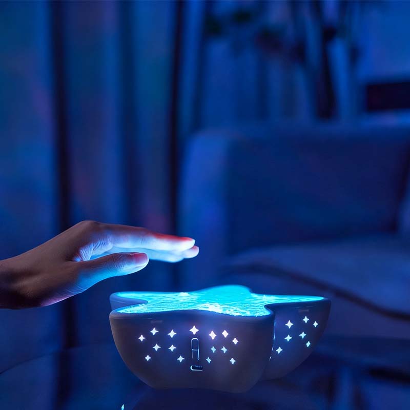 Mood Projector with Ocean Wave Light Effect | Starfish LED Design