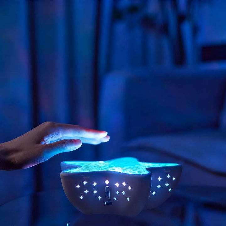 Mood Projector with Ocean Wave Light Effect | Starfish LED Design