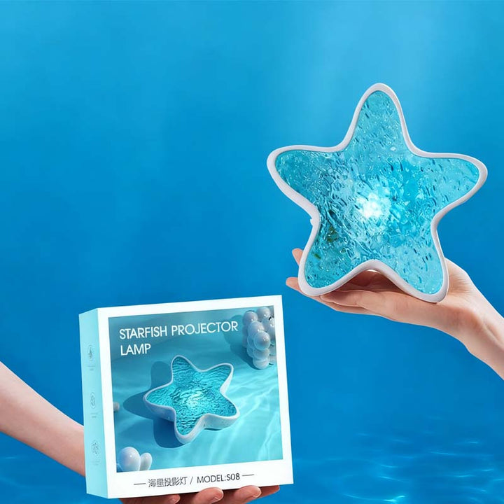 Mood Projector with Ocean Wave Light Effect | Starfish LED Design