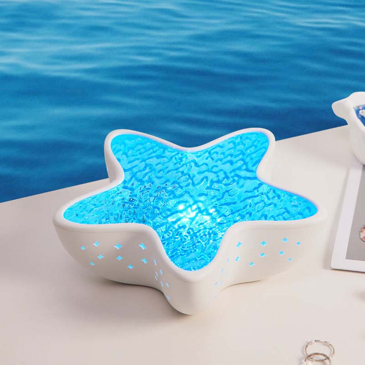 Mood Projector with Ocean Wave Light Effect | Starfish LED Design