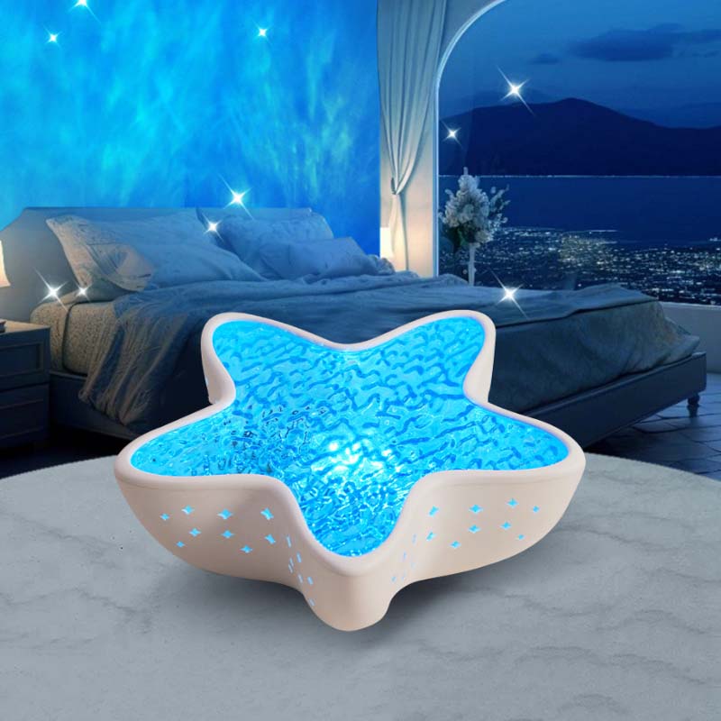Mood Projector with Ocean Wave Light Effect | Starfish LED Design