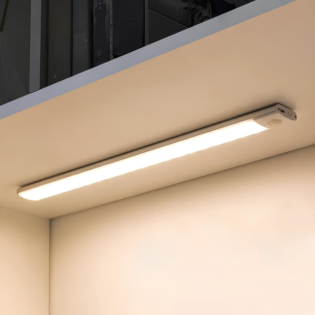 Motion Sensor LED Light Cordless | Magnetic Mount, No Wires | Silver or Black, 20/30/40 cm, Dimmable, USB Rechargeable