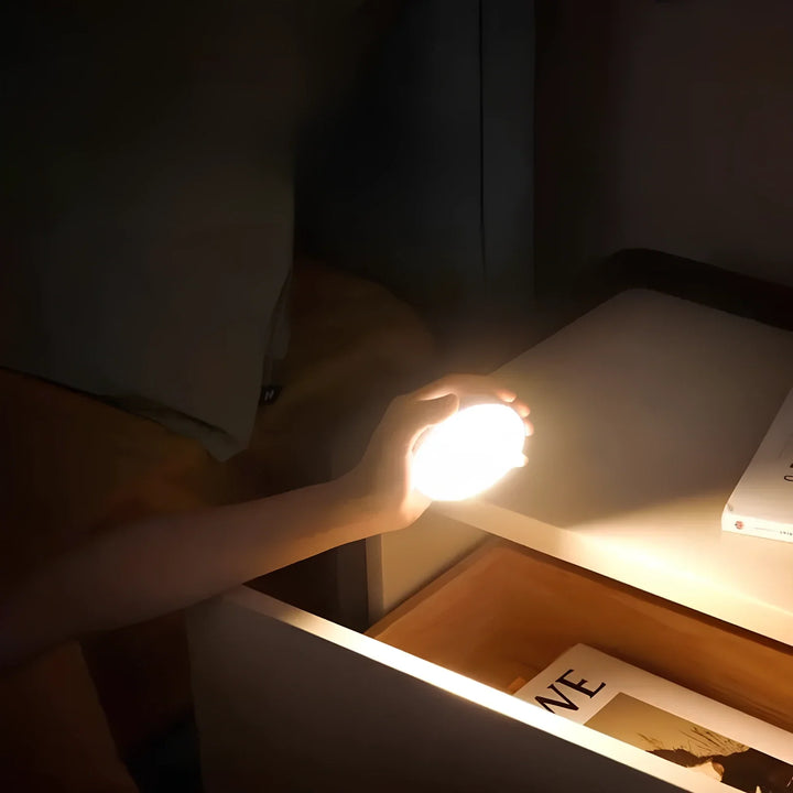 Motion Sensor Night Light | USB Rechargeable or Battery Powered | Auto Shut-Off LED for Hallways, Stairs &amp; Closets