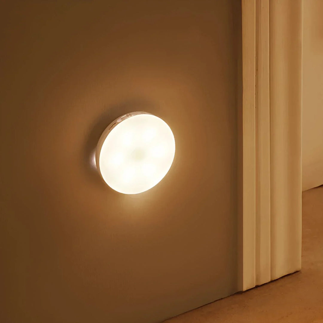 Motion Sensor Night Light | USB Rechargeable or Battery Powered | Auto Shut-Off LED for Hallways, Stairs &amp; Closets