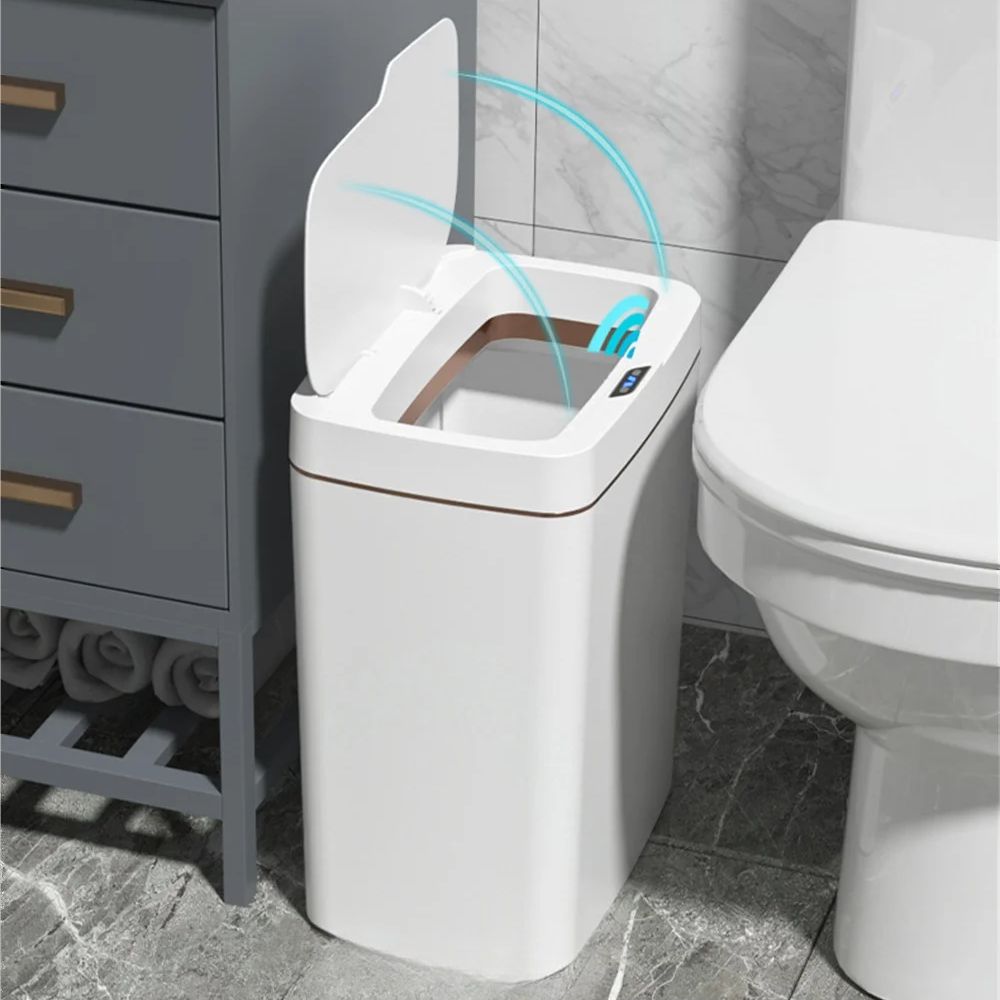 Motion Sensor Trash Can PP | Infrared Sensor, Automatic Bagging System | Touch-Free Hygienic Waste Disposal, IPX5 Rated