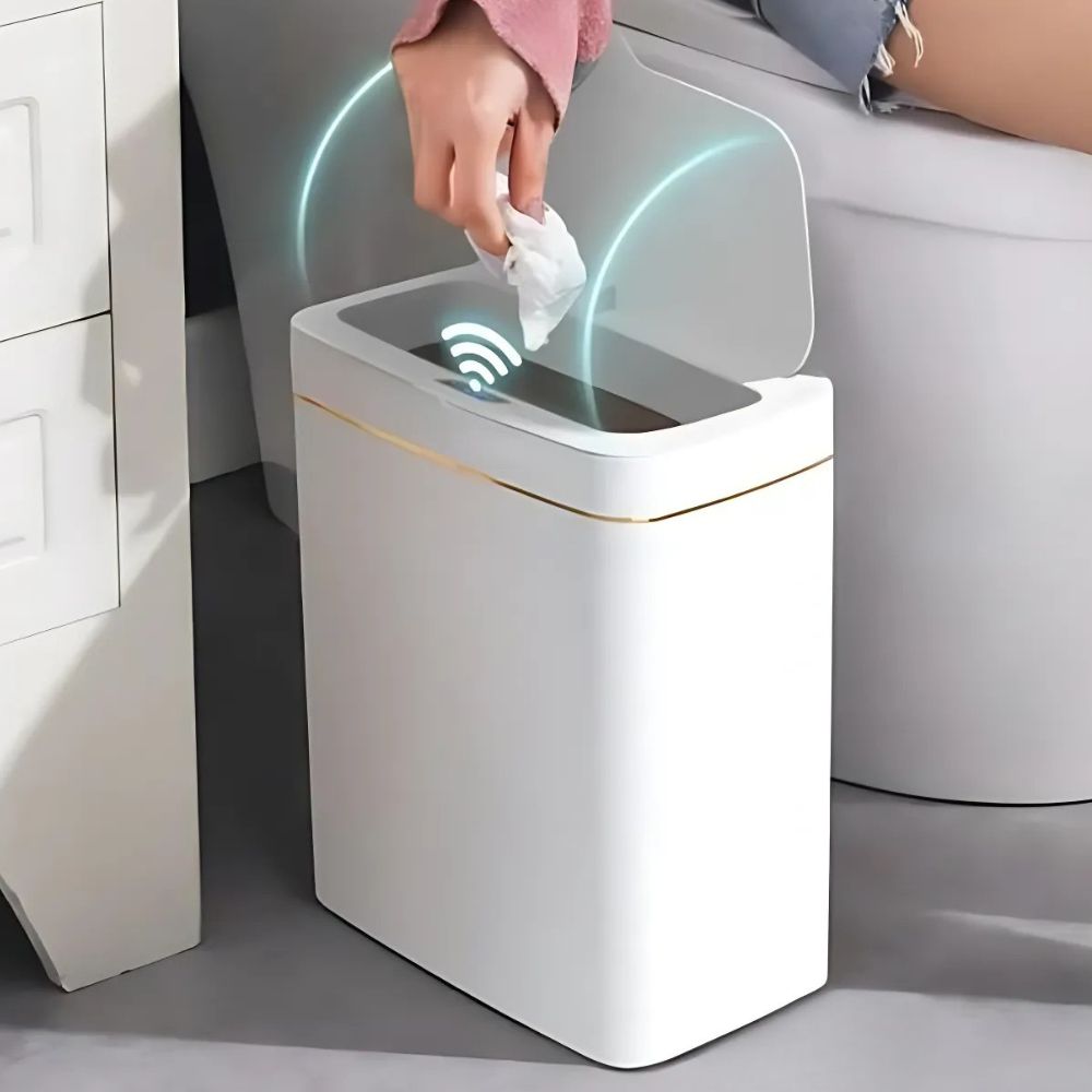 Motion Sensor Trash Can PP | Infrared Sensor, Automatic Bagging System | Touch-Free Hygienic Waste Disposal, IPX5 Rated