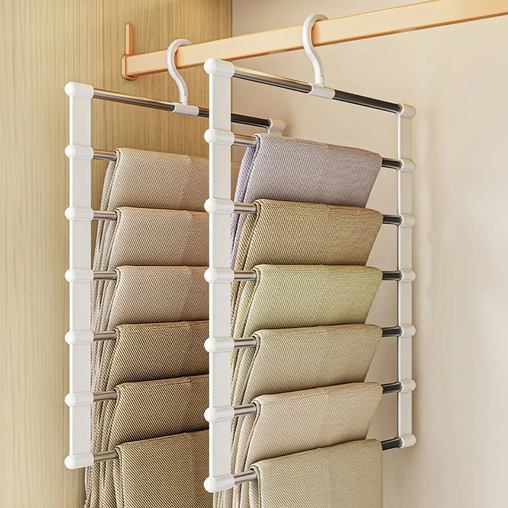 Multi-Hanger | Tiered Rods, Space Saving Trouser Frame