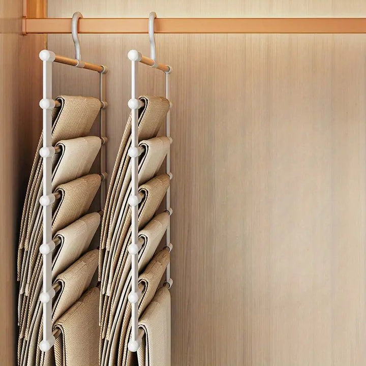Multi-Hanger | Tiered Rods, Space Saving Trouser Frame