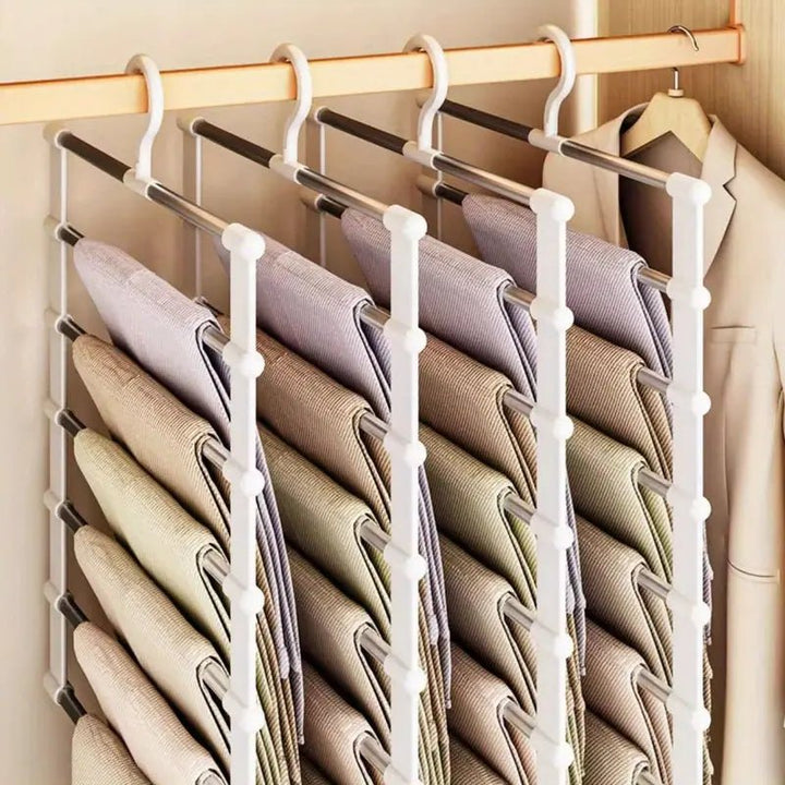 Multi-Hanger | Tiered Rods, Space Saving Trouser Frame