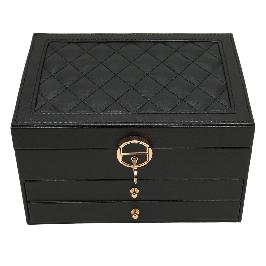 Multi-Layer Leather Jewelry Box | Rings, Necklaces &amp; Bracelets | Organized Storage