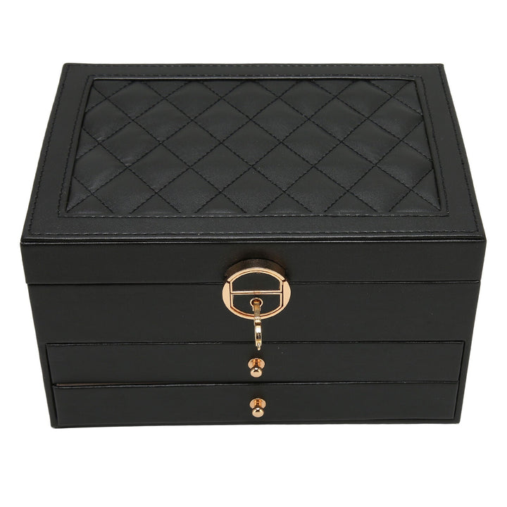 Multi-Layer Leather Jewelry Box | Rings, Necklaces &amp; Bracelets | Organized Storage