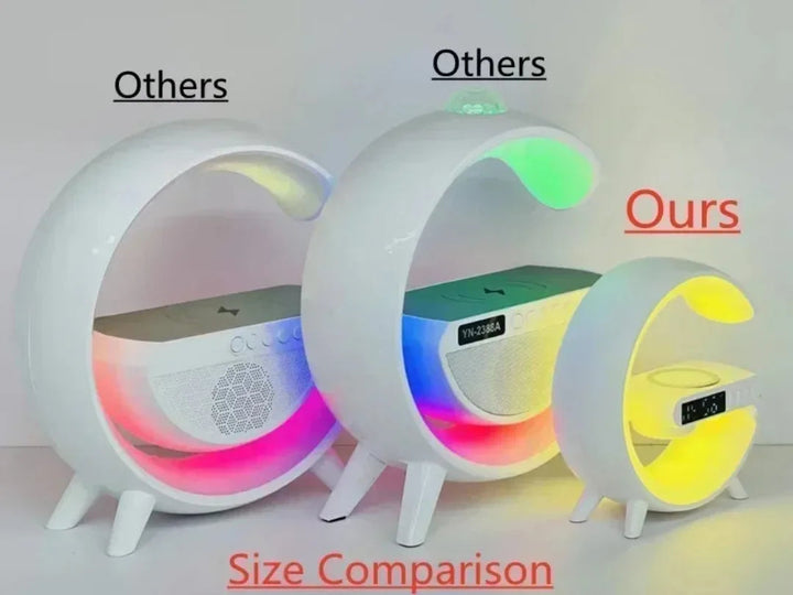 Multifunction Wireless Charging Lamp | RGB Bluetooth Speaker Clock