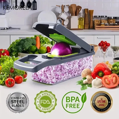 Multifunctional Chopper Set | Vegetable Slicer, Dicer & Grater