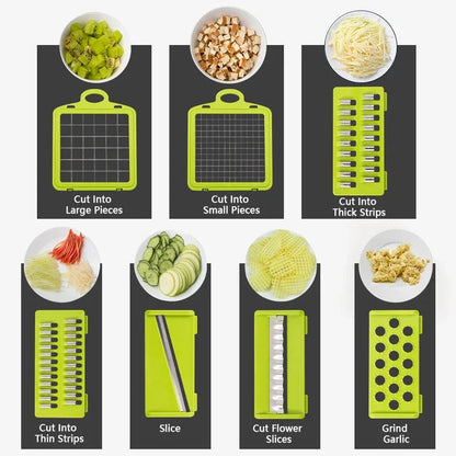 Multifunctional Chopper Set | Vegetable Slicer, Dicer & Grater