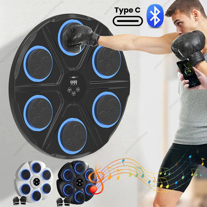 Music Boxing Machine – Reaction Training &amp; Fitness | Wall Mounted Boxing Trainer for Home Workouts 2