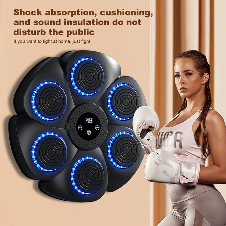Music Boxing Machine – Reaction Training &amp; Fitness | Wall Mounted Boxing Trainer for Home Workouts 3
