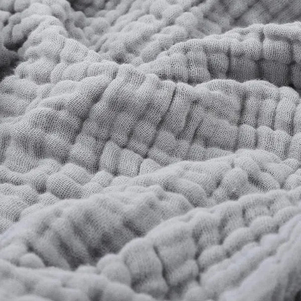 Muslin Cotton Throw Blanket | Soft Breathable Lightweight Weave | Hypoallergenic, Machine Washable, All-Season Comfort