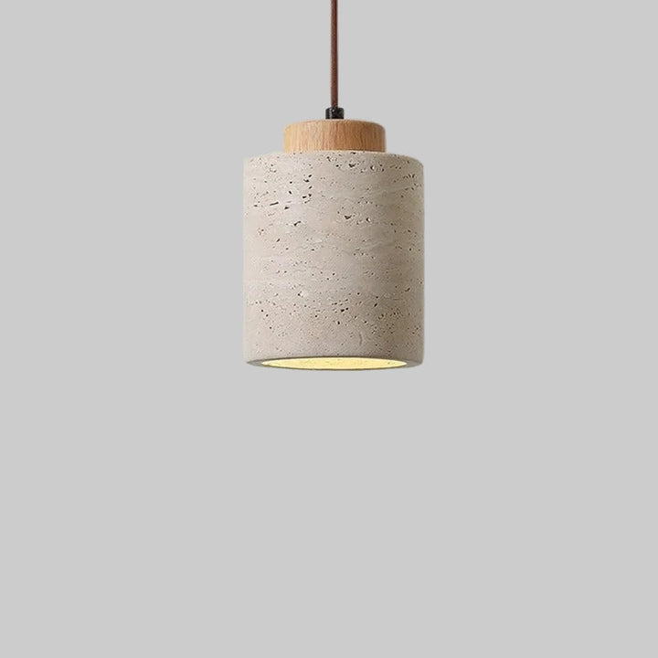 Natural Travertine Stone Nordic Minimalist Pendant Light | Cord Pendant | IP20 Indoor