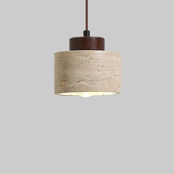 Natural Travertine Stone Nordic Minimalist Pendant Light | Cord Pendant | IP20 Indoor