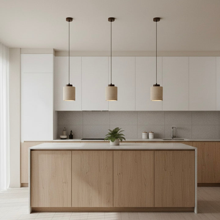 Natural Travertine Stone Nordic Minimalist Pendant Light | Cord Pendant | IP20 Indoor