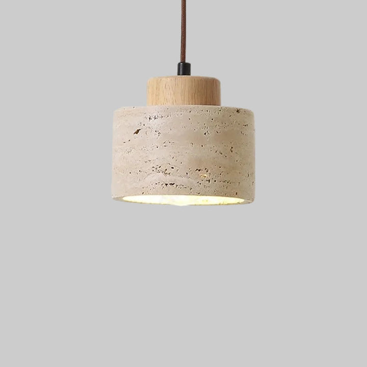 Natural Travertine Stone Nordic Minimalist Pendant Light | Cord Pendant | IP20 Indoor