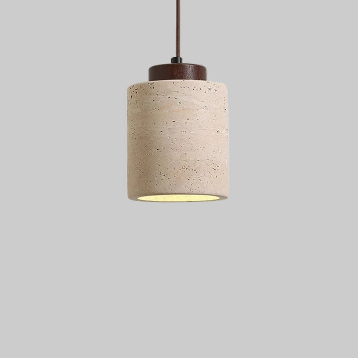 Natural Travertine Stone Nordic Minimalist Pendant Light | Cord Pendant | IP20 Indoor