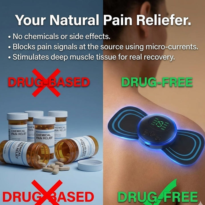 Natural Pain Relief Device | Wire Free Pulse Massage Pad