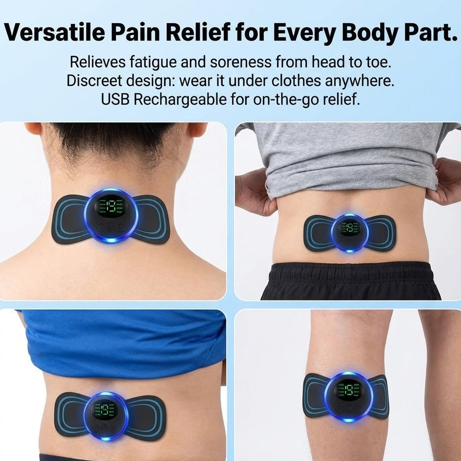 Natural Pain Relief Device | Wire Free Pulse Massage Pad