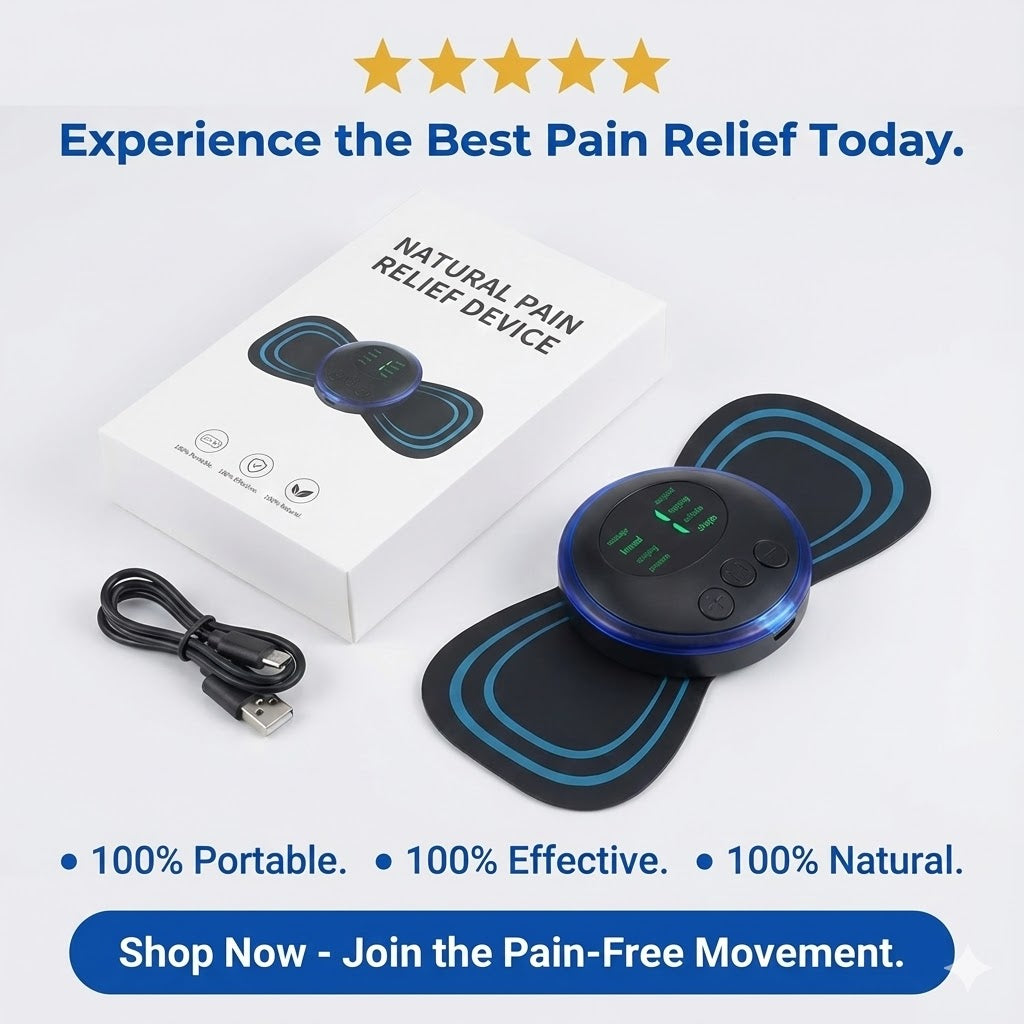 Natural Pain Relief Device | Wire Free Pulse Massage Pad