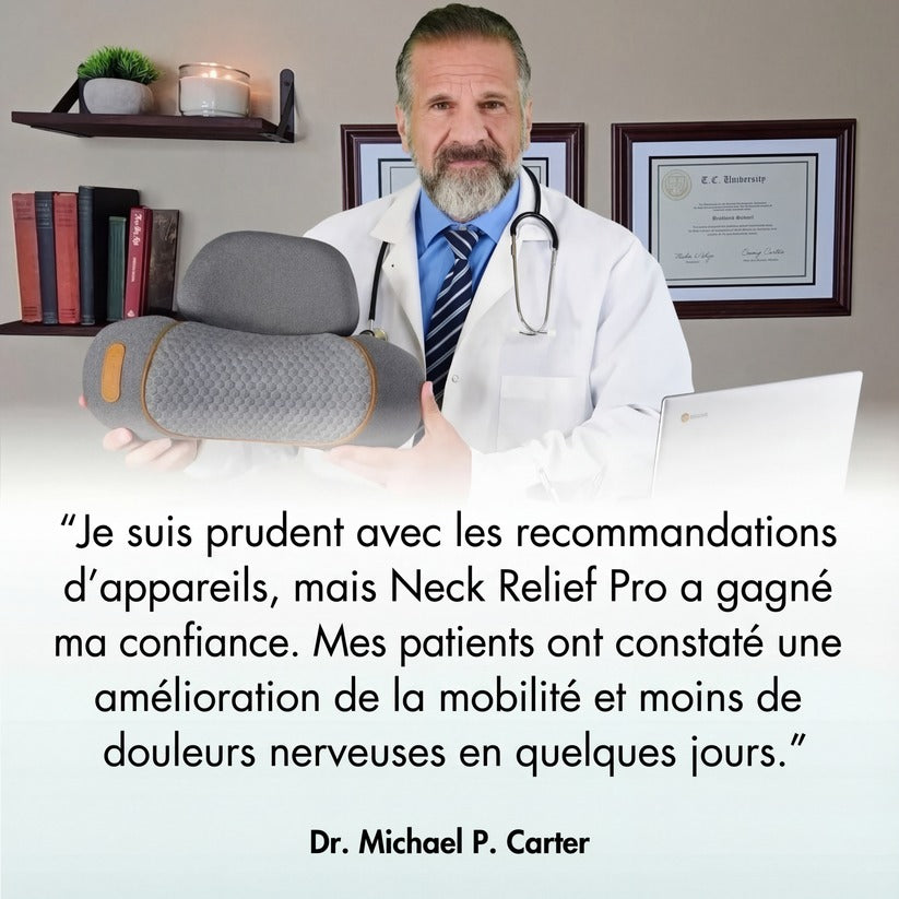 Neck and Shoulder Massager | Heat &amp; Vibration Therapy | Portable, Ergonomic Design with Adjustable Intensity Modes