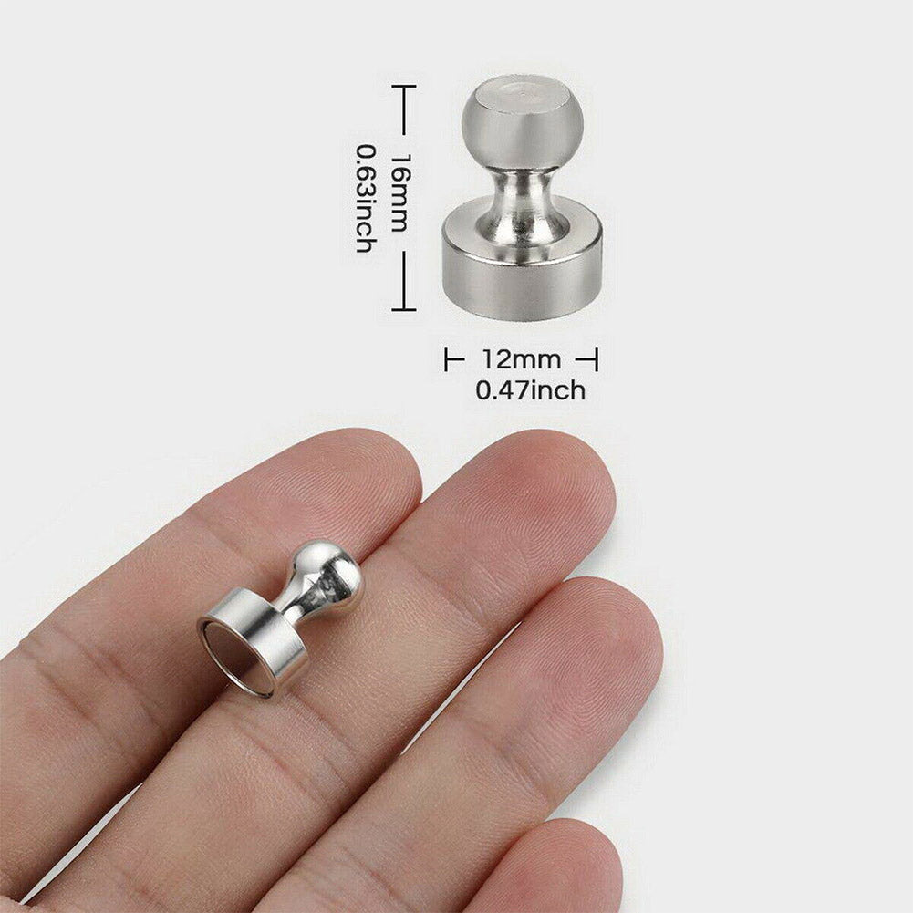 Neodymium Fridge Magnets N48 Grade | Holds 15-16 Sheets of Paper | Rust-Proof Storage for Whiteboards, Home &amp; DIY