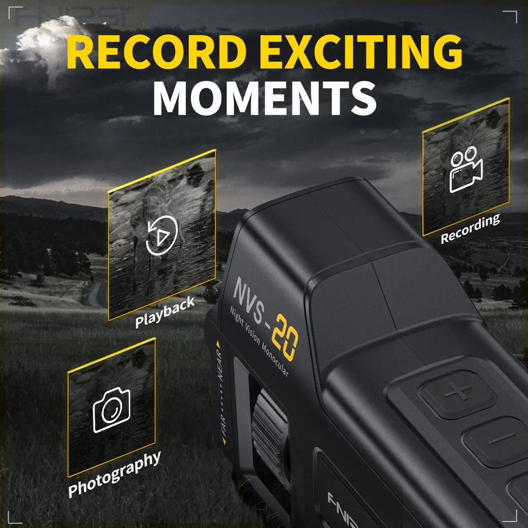 Night Vision Infrared Binocular | 4K Video, 36MP Photos, 6x Zoom | 300m Range, 7-Level IR, 3.0 Inch IPS Display